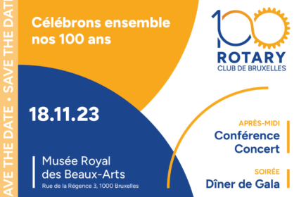 Feestelijkheden rond de 100ste verjaardag van Rotary Club Brussel.